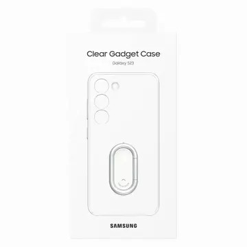 Etui Samsung Clear Gadget Case do Samsung Galaxy S23 pokrowiec ring holder podstawka przezroczyste