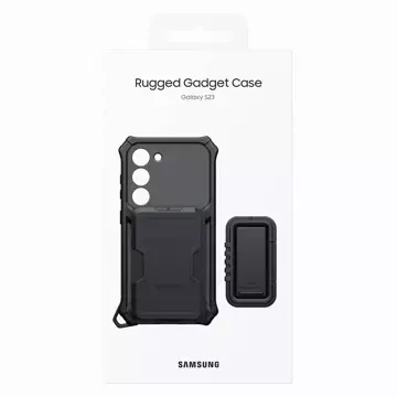 Etui Samsung Rugged Gadget Case do Samsung Galaxy S23 pancerny pokrowiec ring holder podstawka szare