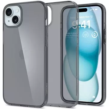 Etui Spigen Crystal Flex do Apple iPhone 15 Plus - szaro-przezroczyste