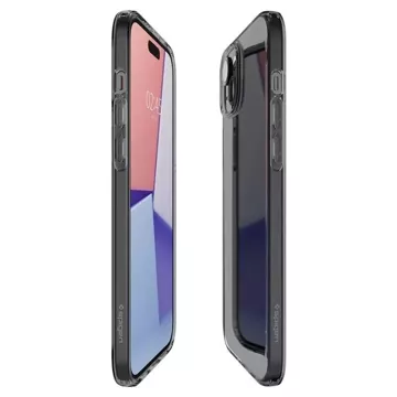 Etui Spigen Crystal Flex do Apple iPhone 15 Plus - szaro-przezroczyste