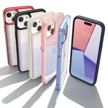 Etui Spigen Crystal Hybrid do Apple iPhone 15 Plus - przezroczysto-czarne