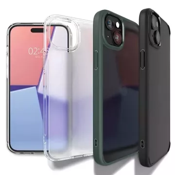 Etui Spigen Crystal Hybrid do Apple iPhone 15 Plus - przezroczysto-niebieskie