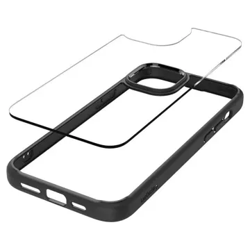 Etui Spigen Crystal Hybrid do Apple iPhone 15 - przezroczysto-czarne