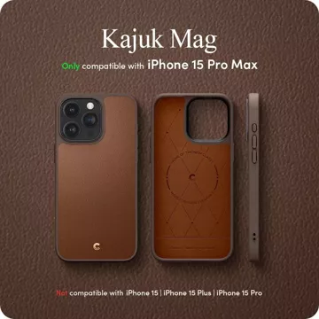 Etui Spigen Cyrill Kajuk Mag MagSafe do Apple iPhone 15 Pro Max Saddle Brown