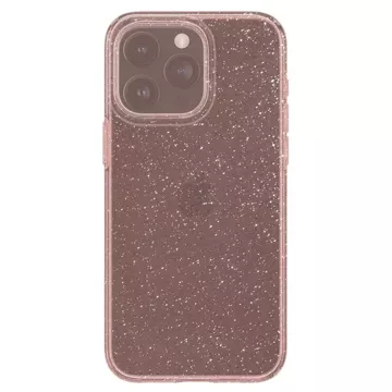 Etui Spigen Liquid Crystal Glitter do Apple iPhone 15 Pro - różowo-przezroczyste