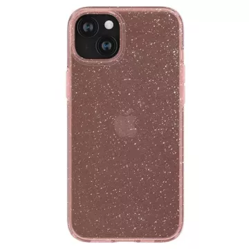 Etui Spigen Liquid Crystal Glitter do Apple iPhone 15 - różowo-przezroczyste