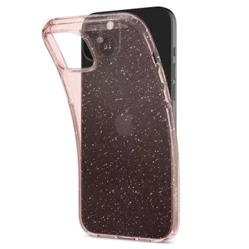 Etui Spigen Liquid Crystal Glitter do Apple iPhone 15 - różowo-przezroczyste