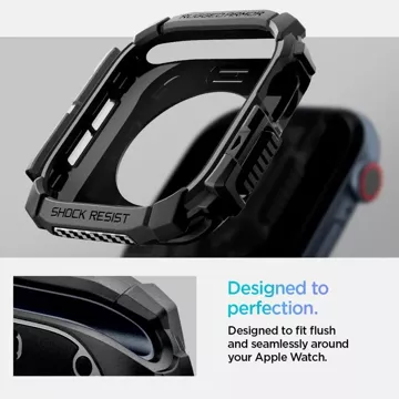 Etui Spigen Rugged Armor ”Pro” do Apple Watch 10 (42 MM) Matte Black