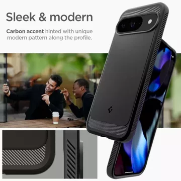 Etui Spigen Rugged Armor do Google Pixel 9 / 9 Pro Matte Black