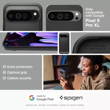 Etui Spigen Rugged Armor do Google Pixel 9 Pro XL Matte Black