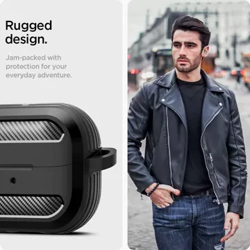 Etui Spigen Rugged Armor do Samsung Galaxy Buds 3 / 3 Pro Matte Black