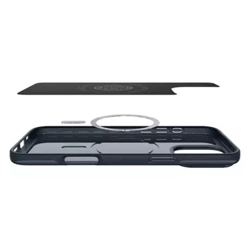 Etui Spigen Thin Fit Mag do iPhone 16 Pro Max 6.9" MagSafe Metal Slate Niebieski