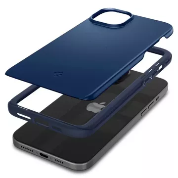 Etui Spigen Thin Fit na iPhone 15 Plus - niebieskie