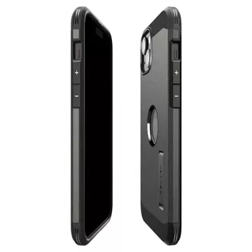Etui Spigen Tough Armor MagSafe z podstawką na iPhone 15 - metaliczny szary