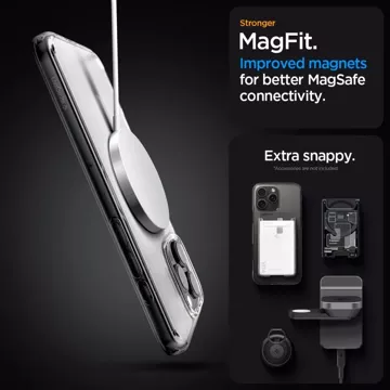 Etui Spigen Ultra Hybrid Mag MagSafe do Apple iPhone 16 Pro Frost Clear