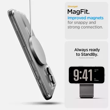 Etui Spigen Ultra Hybrid ”T” Mag MagSafe iPhone 16 Pro White