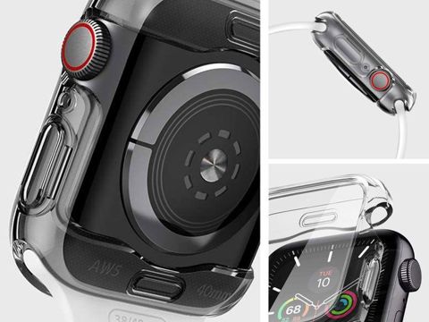 Etui Spigen Ultra Hybrid do Apple Watch Series 4/5/6/SE 40mm Crystal Clear