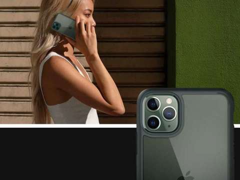Etui Spigen Ultra Hybrid do Apple iPhone 11 Pro Midnight green + Szkło SGP