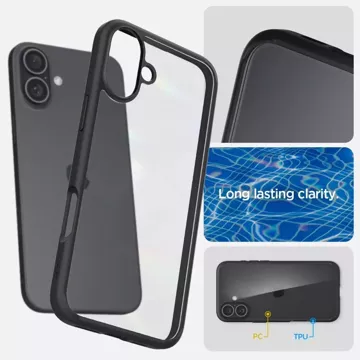 Etui Spigen Ultra Hybrid do Apple iPhone 16 Matte Black