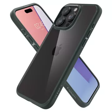 Etui Spigen Ultra Hybrid do iPhone 15 Pro Max - ciemnozielone