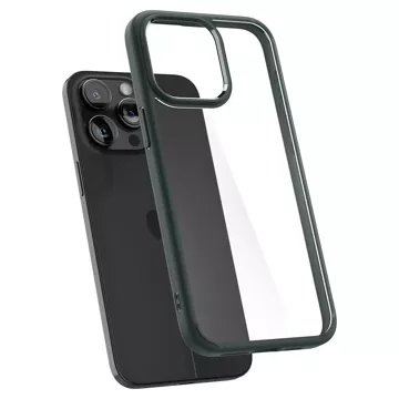 Etui Spigen Ultra Hybrid do iPhone 15 Pro Max - ciemnozielone