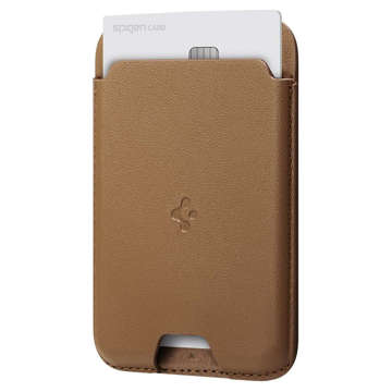 Etui Spigen Valentinus Magsafe Card Holder magnetyczny portfel na dokumenty do Magsafe do iPhone 12/13 Brown