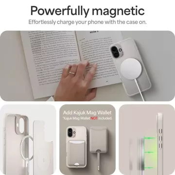 Etui Spigen do iPhone 16 Cyrill Kajuk Mag MagSafe Kremowy