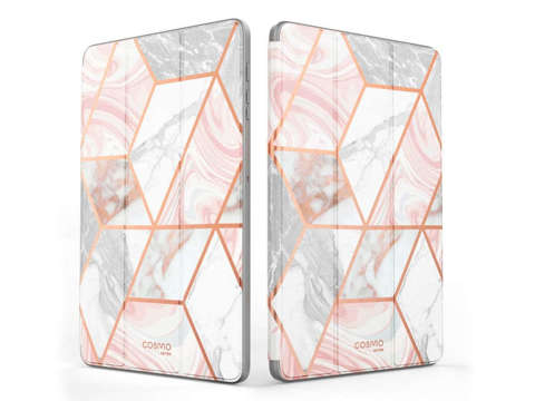 Etui Supcase Cosmo Full-body do Galaxy Tab S7 FE 12.4 T730/T736B Marble Pink