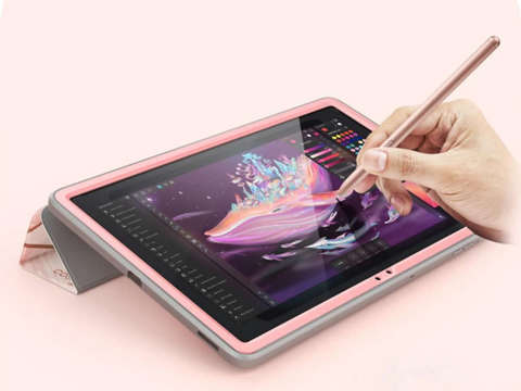 Etui Supcase Cosmo Full-body do Galaxy Tab S7 FE 12.4 T730/T736B Marble Pink