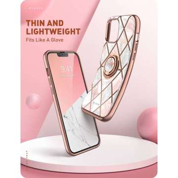 Etui Supcase Cosmo Snap do Apple iPhone 13 Marble Pink