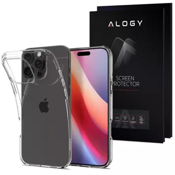 Etui + Szkło do iPhone 16 Pro  Max Spigen Liquid Crystal obudowa na telefon