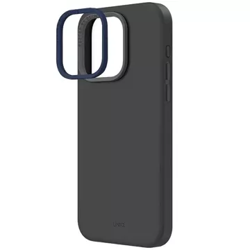 Etui UNIQ Lino Hue do iPhone 15 Pro Max 6.7" Magclick Charging szary/charcoal grey