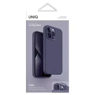 Etui UNIQ etui Lino do iPhone 14 Pro Max 6,7" purpurowy/purple fig