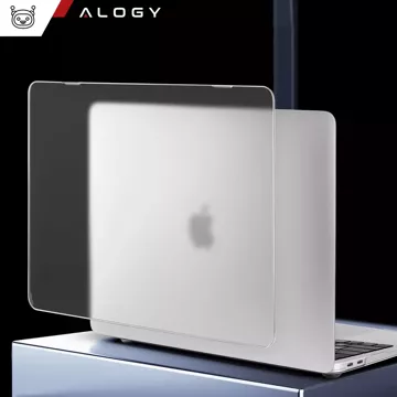 Etui do Apple Macbook Air 13 13.3" - 2018-2021 (M1 A2337/A2179/A1932) Alogy AirGuard™ Elastyczna obudowa Matowa Przezroczysta Biel