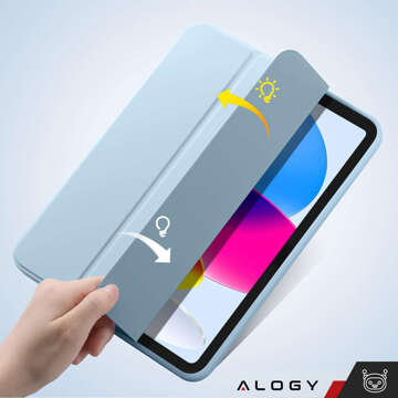 Etui do Apple iPad 10gen. 10.9" 2022 obudowa na tablet Alogy Smart Case Pencil Holder Niebieskie