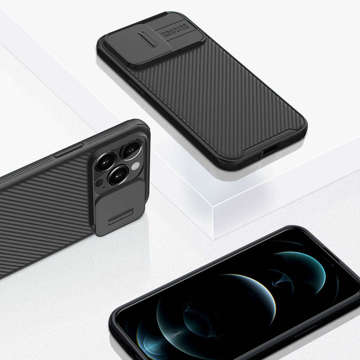 Etui do Apple iPhone 13 Pro Nillkin CamShield Pro Magnetic Black + Szkło