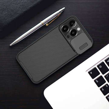 Etui do Apple iPhone 13 Pro Nillkin CamShield Pro Magnetic Black + Szkło