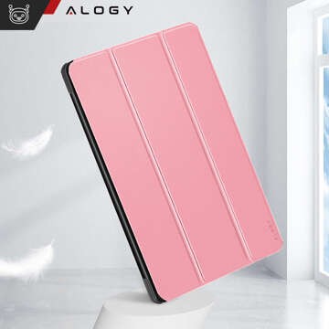 Etui do Lenovo Tab M11 10.95" TB330FU / TB330XU / TB331FC Book Case Cover z klapką obudowa futerał pokrowiec Alogy Różowe + Szkło + Rysik