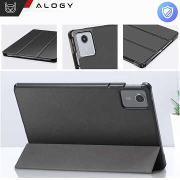 Etui do Lenovo Tab M11 10.95" TB330FU / TB330XU / TB331FC Book Case Cover z klapką obudowa futerał pokrowiec Alogy Szare + Rysik