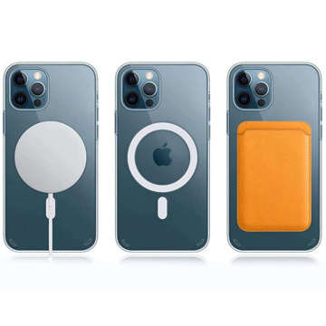 Etui do MagSafe Alogy Ultra Slim Mag do ładowarek Qi do iPhone 12/ Pro Przezroczyste