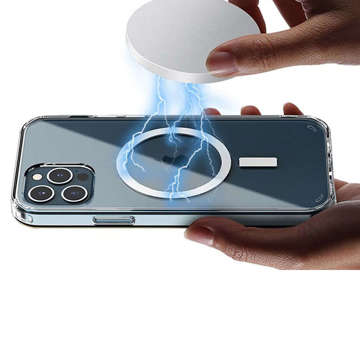 Etui do MagSafe Ultra Slim Alogy do ładowarek Qi do iPhone 12/ Pro Przezroczyste + Szkło
