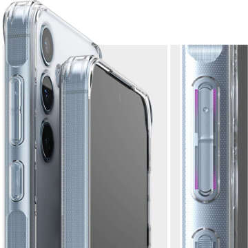 Etui do Samsung Galaxy A35 5G obudowa Case Cover Ringke Fusion Matte Clear matowe przezroczyste plecki + Szkło