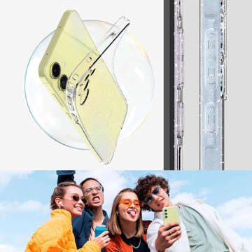 Etui do Samsung Galaxy A55 5G Spigen Liquid Crystal Glitter Case obudowa plecki Brokat przezroczyste