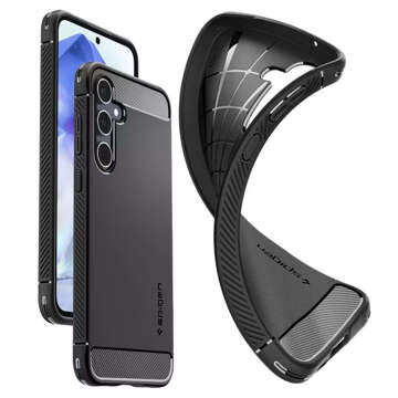 Etui do Samsung Galaxy A55 5G Spigen Rugged Armor Case obudowa plecki pancerne czarne Matte Black