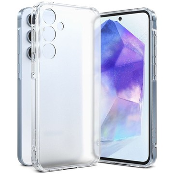 Etui do Samsung Galaxy A55 5G obudowa Case Cover Ringke Fusion Matte Clear matowe przezroczyste plecki + Szkło