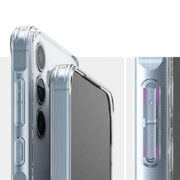 Etui do Samsung Galaxy A55 5G obudowa Case Cover Ringke Fusion Matte Clear matowe przezroczyste plecki + Szkło