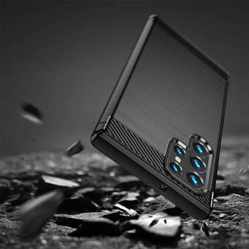 Etui do Samsung Galaxy S22 Ultra Alogy Rugged Armor obudowa TPU Carbon Black