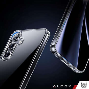 Etui do Samsung Galaxy S24+ Plus obudowa plecki futerał Hybrid Clear Case Alogy Przezroczyste + Szkło