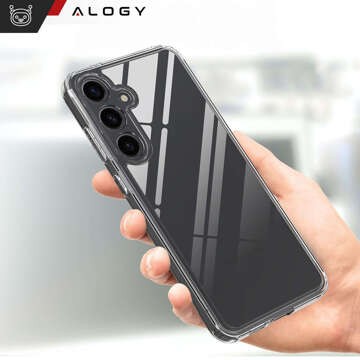 Etui do Samsung Galaxy S24+ Plus obudowa plecki futerał Hybrid Clear Case Alogy Przezroczyste + Szkło