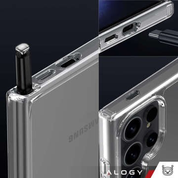 Etui do Samsung Galaxy S24 Ultra obudowa plecki futerał Hybrid Clear Case Alogy Przezroczyste